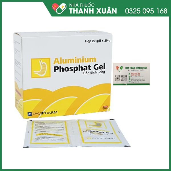 Aluminium Phosphat Gel - Làm dịu các triệu chứng do tăng acid dạ dày